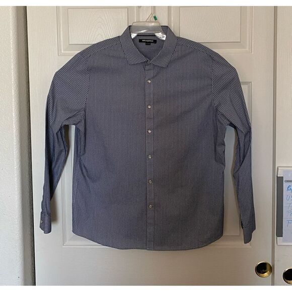 KARL LAGERFELD Men’s Snap Button Dress Shirt Size XL - Picture 1 of 6